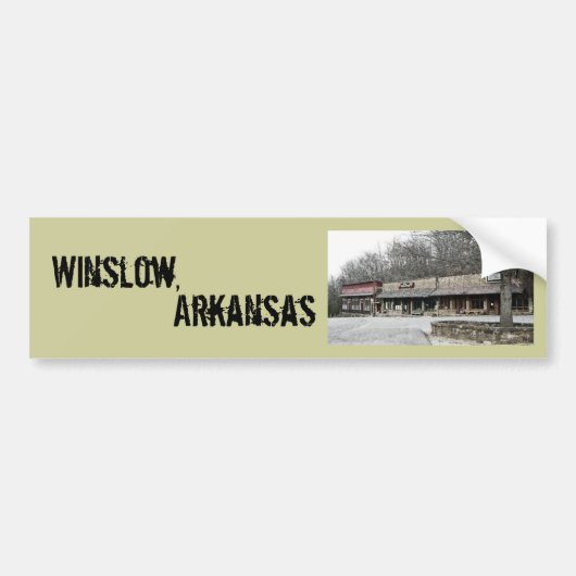 Winslow, Arkansas Bumpersticker (Voorkant)