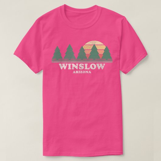 Winslow AZ  Throwback T-shirt Retro 70s Design (Design voorkant)