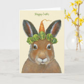 Winslow de haas paaskaart kaart (Gele Bloem)