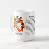 Winslow Family Coat of Arms Koffiemok (Voorkant links)