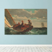 Winslow Homer A Fair Wind Canvas Afdruk (Insitu (Houten vloer))