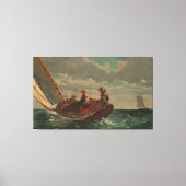 Winslow Homer A Fair Wind Canvas Afdruk (Voorkant)