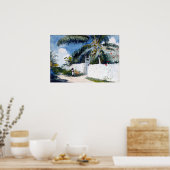 Winslow Homer A Garden in Nassau Poster (Keuken)