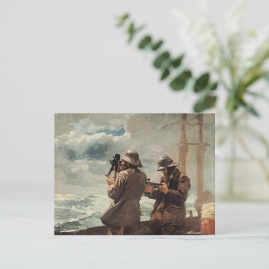 Winslow Homer - Acht Bells Briefkaart (Staand voorkant)