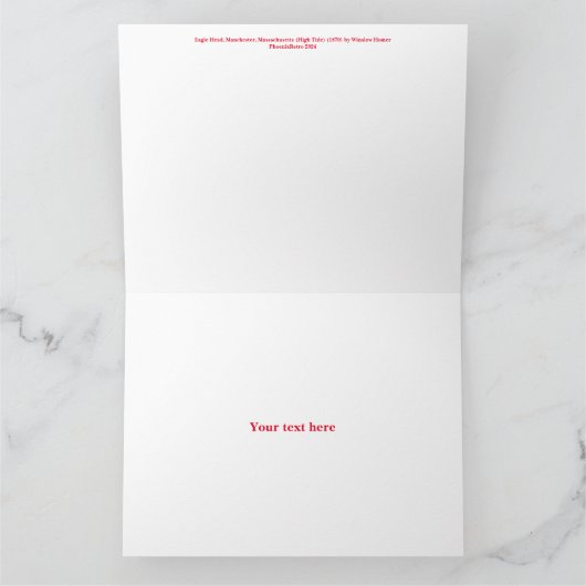 Winslow Homer Amerikaanse kunst Kaart (Binnen)