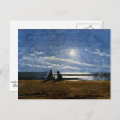 Winslow Homer aquarel, Moonlight Briefkaart (Voorkant / Achterkant)