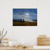Winslow Homer aquarel, Moonlight Poster (Keuken)