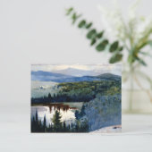 Winslow Homer art, Indiaas dorp, Adirondacks Briefkaart (Staand voorkant)