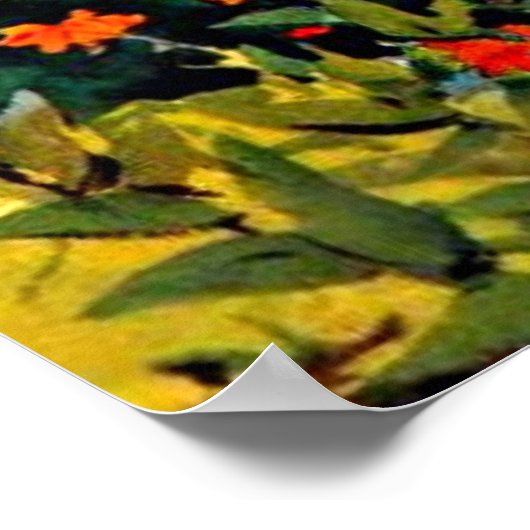 Winslow Homer art: Vloertuin en Bungalow Poster (Hoek)