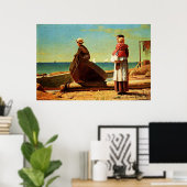 Winslow Homer artwork, pap komt eraan Poster (Thuiskantoor)