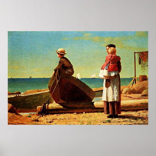 Winslow Homer artwork, pap komt eraan Poster (Voorkant)