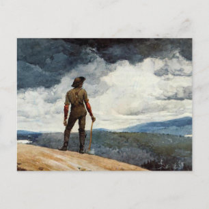 Winslow Homer artwork, The Woodcutter Briefkaart