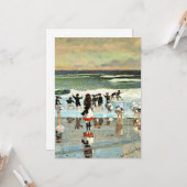 Winslow Homer - Beach Scene Kaart (Voorkant / Achterkant in situ)