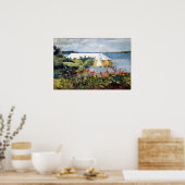 Winslow Homer Bloemtuin en Bungalow, Bermuda Poster (Keuken)