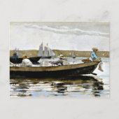 Winslow Homer - Boys in een Dory Briefkaart (Voorkant)