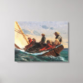 Winslow Homer "Breezing Up (a Fair Wind)"-Poster Canvas Afdruk (Voorkant)