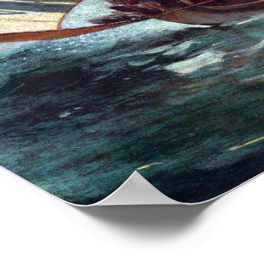 Winslow Homer Breezing Up (een eerlijke wind) Poster (Hoek)