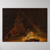  Winslow Homer Camp Fire Poster (Voorkant)