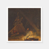 Winslow Homer Camp Fire Servet (Voorkant)
