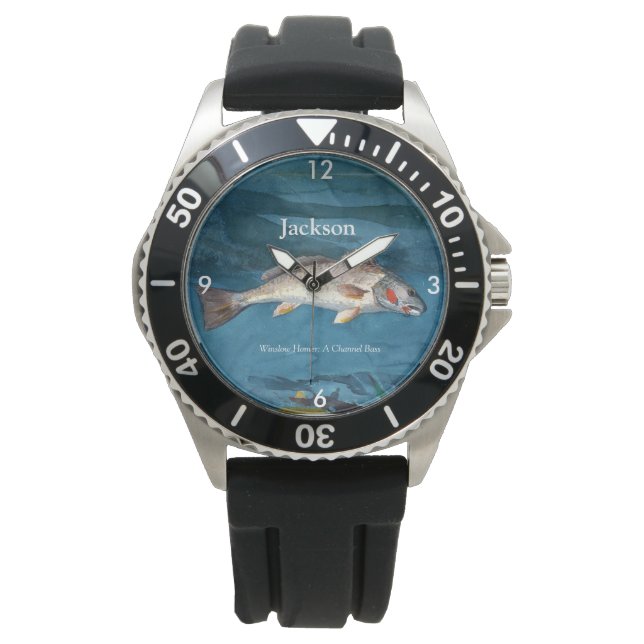 Winslow Homer Channel Bass Horloge (Voorkant)