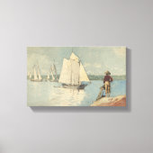 Winslow Homer Clear Sailing Canvas Afdruk (Voorkant)