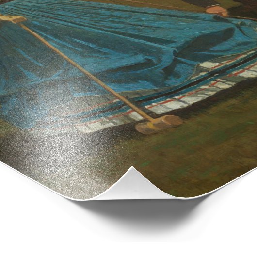 Winslow Homer - Croquet Scene Foto Afdruk (Hoek)