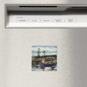 Winslow Homer: De Blauwe Boot, 1892, kunstwerk Magneet (Insitu (Vaatwasser))