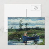 Winslow Homer - De blauwe boot Briefkaart (Voorkant / Achterkant)