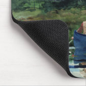 Winslow Homer - De blauwe boot Muismat (Hoek)