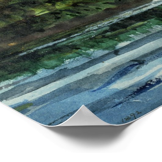 Winslow Homer - De blauwe boot Poster (Hoek)