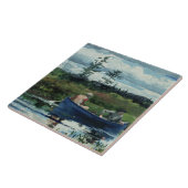 Winslow Homer - De blauwe boot Tegeltje (Zijkant)