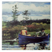 Winslow Homer: de blauwe boot, Tegeltje (Voorkant)