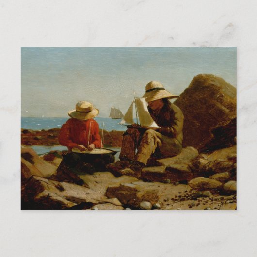 Winslow Homer - De Boat Builders Briefkaart (Voorkant)