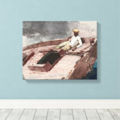 Winslow Homer - De Golfstroom Canvas Afdruk (Insitu (Houten vloer))