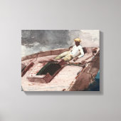 Winslow Homer - De Golfstroom Canvas Afdruk (Voorkant)