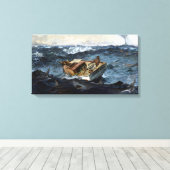 Winslow Homer de Golfstroom Canvas Afdruk (Insitu (Houten vloer))