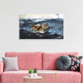 Winslow Homer de Golfstroom Canvas Afdruk (Insitu (Woonkamer))