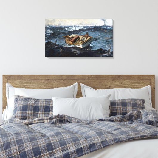 Winslow Homer de Golfstroom Canvas Afdruk (Insitu (Slaapkamer))