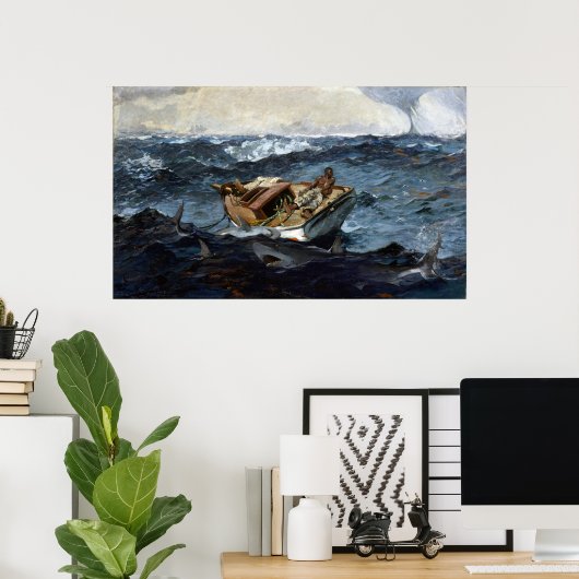 Winslow Homer de Golfstroom Poster (Thuiskantoor)