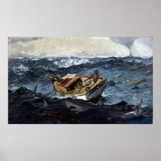 Winslow Homer de Golfstroom Poster (Voorkant)