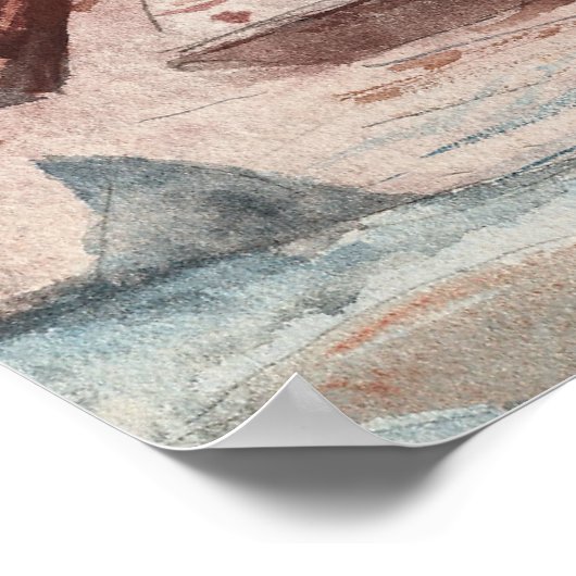 Winslow Homer - De Golfstroom Poster (Hoek)