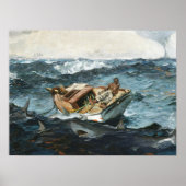Winslow Homer De Golfstroom Schilderij Kunst Print (Voorkant)