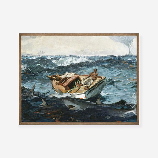 Winslow Homer De Golfstroom Schilderij Kunst Print