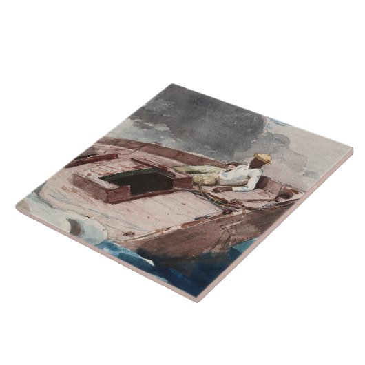 Winslow Homer - De Golfstroom Tegeltje (Zijkant)