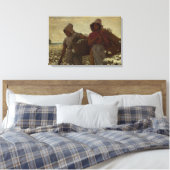 Winslow Homer - De katoenkaartjes Canvas Afdruk (Insitu (Slaapkamer))
