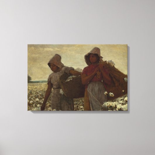 Winslow Homer - De katoenkaartjes Canvas Afdruk (Voorkant)