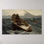 Winslow Homer de mist waarschuwing Poster (Voorkant)