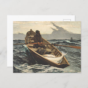 Winslow Homer - de Mistwaarschuwing Briefkaart