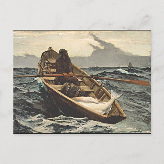 Winslow Homer - de Mistwaarschuwing Briefkaart (Voorkant)