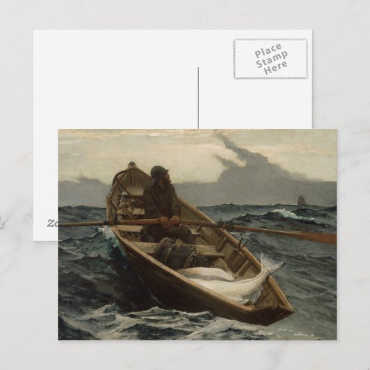 Winslow Homer - de Mistwaarschuwing Briefkaart (Voorkant / Achterkant)